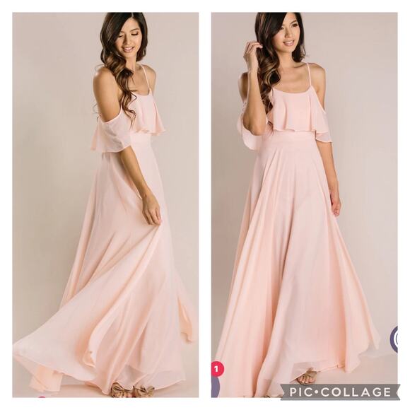 ADELE RUFFLE MAXI DRESS size large - Picture 1 of 12